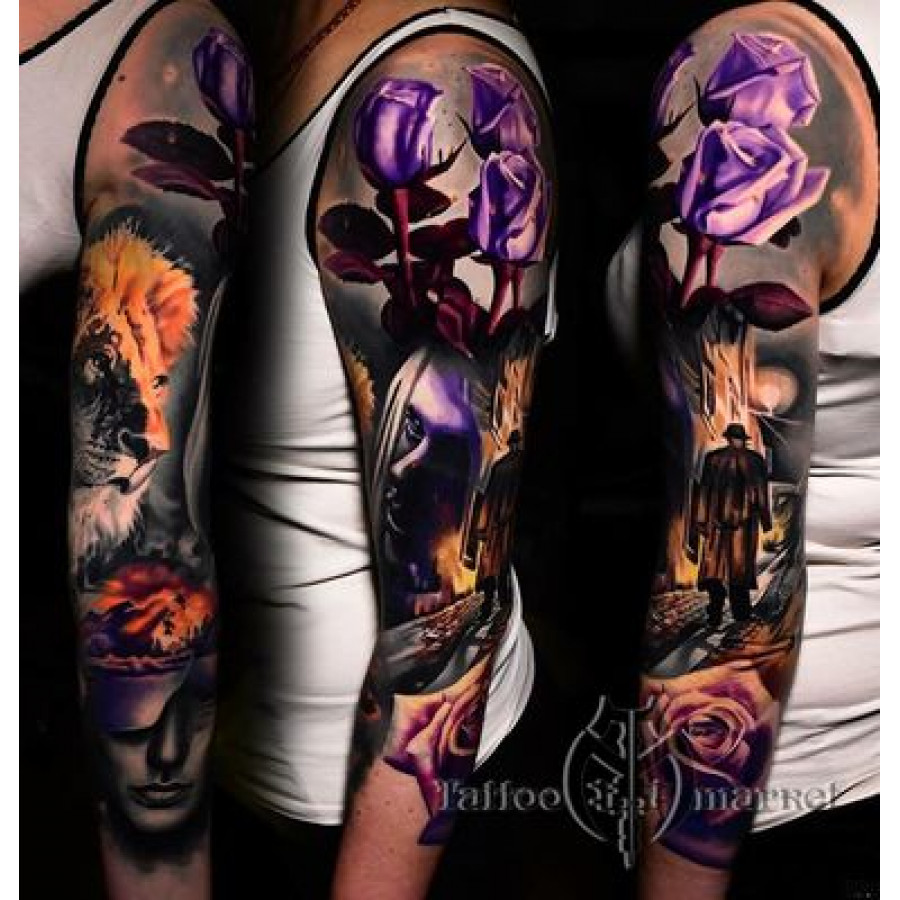 Краска World Famous Tattoo Ink Damian Gorski Retro Summer Set (4 пигмента)